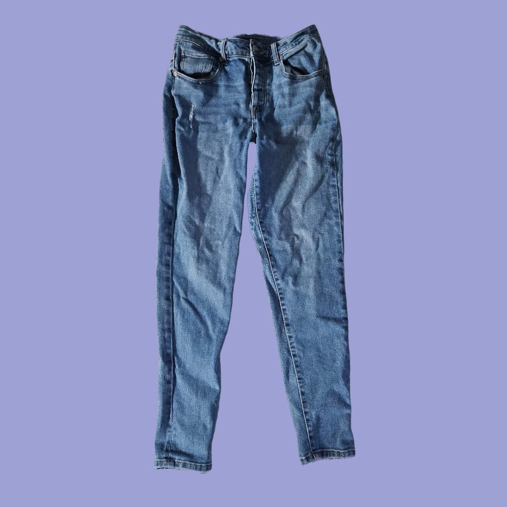 high rise jeans